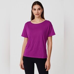 Express Relaxed Vibrant Purple T-Shirt M NWOT